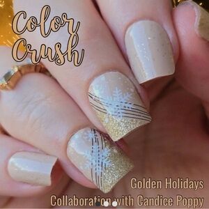 Golden Holidays Nail Wraps